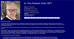Desktop Screenshot of drtonyzimbardi.com